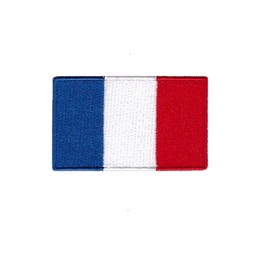 Ysmzzmsy 1 PCS （2.5x1.5 inch）France Flag Patches Iron On or Sew On Embroidered Tactical Military National France Patch (France)