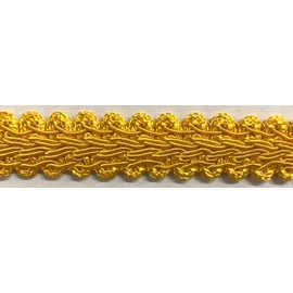 3/4" Chinese French Braid Gimp Trimming - 6 Continuous Yards - Many Colors! (Flag Gold)