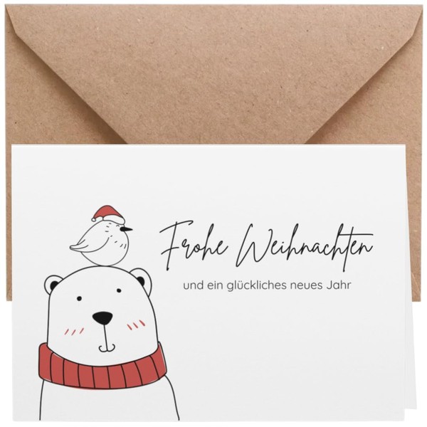 ZETTMANN® Set of 20 Premium Christmas Cards with Envelope -