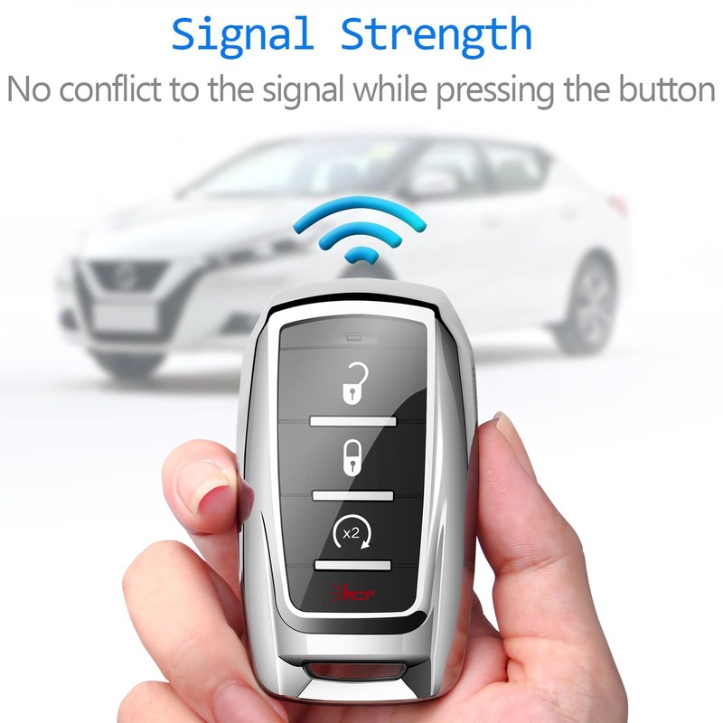 Tukellen Dodge Ram 1500 Key Fob Cover, Soft TPU Case