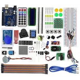 PAMEENCOS 1 Set Stepper Motor Learning Kit for UNO R3 Development Board with RFID Upgrade, I2C, USB, Infrared Connectivity