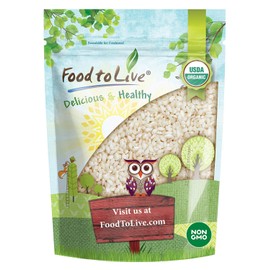 Organic Arborio Rice, 2 Pounds – Non-GMO, Short-Grain White Rice Variety, Superfino, Vegan, Kosher, Bulk. Creamy Texture. Good Source of Protein. Product of Italy. Perfect for Risotto.
