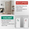Privacy Sign 2pcs, Vacant Occupied Door Sign for Home Office