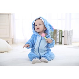 JVJQ Neutral Baby Clothes, Baby Flannel Animal Sleepwear, Home Wear