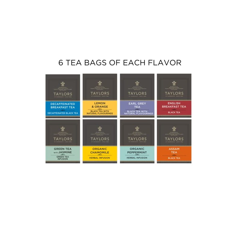Taylors of Harrogate Assorted Specialty Teas Sampler, Variety Pack Gift