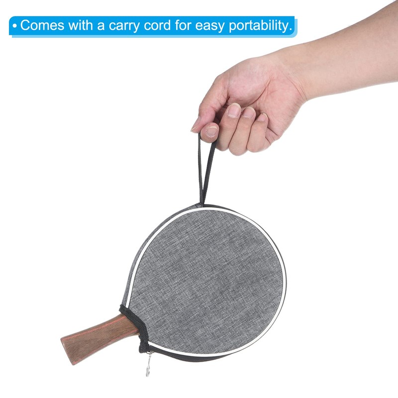 PATIKIL 2PCS Table Tennis Paddle Case Table Tennis Racket Case