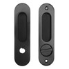 Pocket Lock Handle Invisible Light Weight Black Lock Circular Sliding