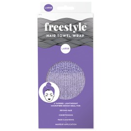 Freestyle Home Salon Hair Towel Wrap, Purple