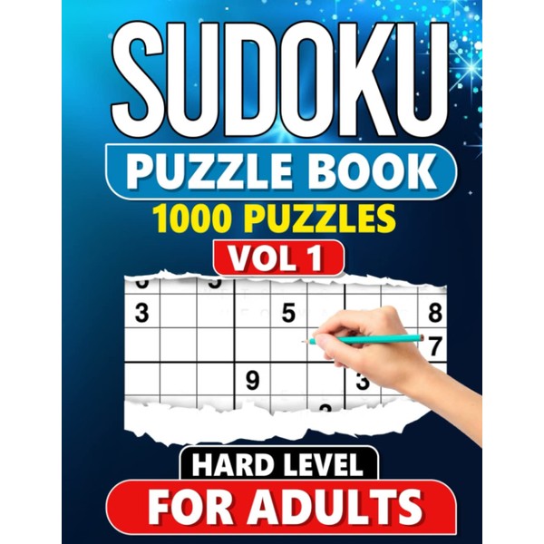 Sudoku Puzzle Book for Adults: 1000 Hard Level Puzzles with