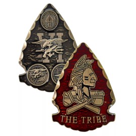 Navy Seal Team Six The Tribe Red Squadron SEALS DEVGRU SOCOM Challenge Coin