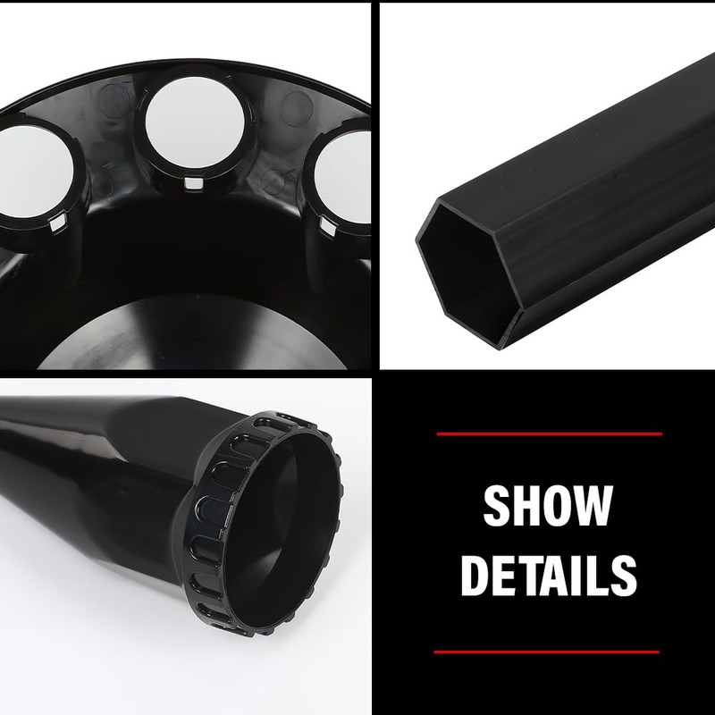 G-PLUS Rear Wheel Axle Hub Cover Kit 33mm Spiked Screw