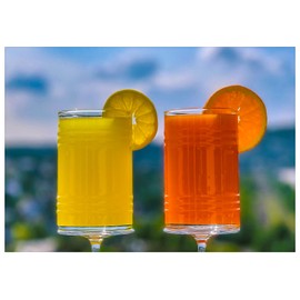 Topkapi Tiki Tincan Henner XL - Pina Colada Glasses, Cocktail Glasses, Mojito Glasses, Caipirinha Glasses, Mai Tai Glasses, Long Drink Glasses, Dishwasher Safe, 490 ml, Pack of 4