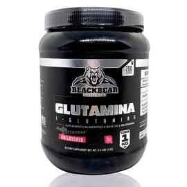 Glutamina 1 kg Sin sabor 200 serv Blackbear Postentreno
