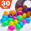 Biubumtu 30Pcs Fillable Easter Eggs, 2.36'' Plastic Bright Easter Eggs