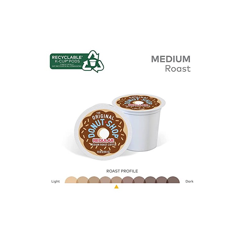 The Original Donut Shop Regular K-Cups, Medium Roast Coffee Pods