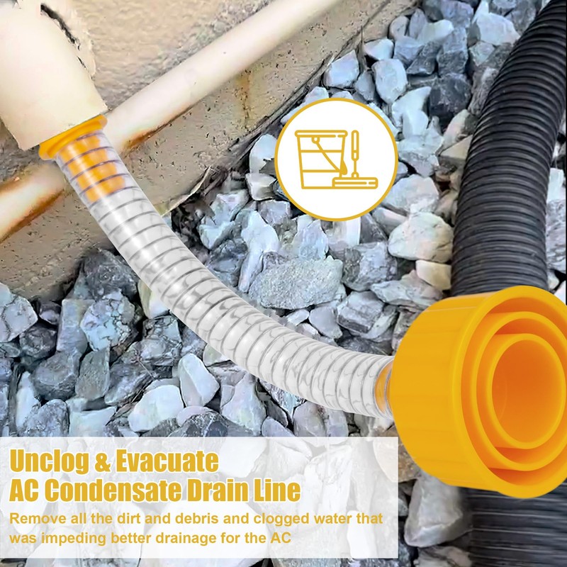 YullSorom Wet Vac Attachment A/C Drain Lines Cleaner Tool, AC