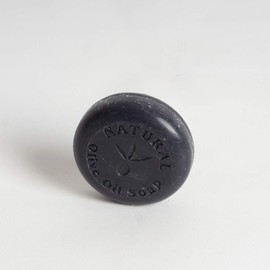 The Collections Handmade Circle Soap for Body, Hair and Face - Alcohol and Paraben Free, Vegan - Hypoallergenic Natural Soap with Tin Boxes - Black