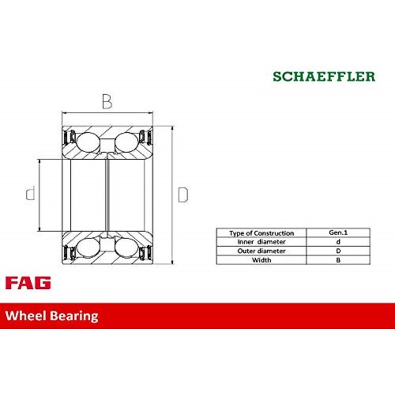 713 6101 00 Wheel Bearing Kit