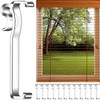 Valance Clips for Blinds - 3 Inch Clear Plastic Hidden