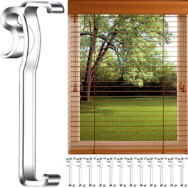 Valance Clips for Blinds - 3 Inch Clear Plastic Hidden Clips for Horizontal Blind Valance (12 PCS)