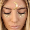 Face Tattoo Sticker Metallic Shiny Temporary Water Transfer Tattoo for