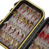 40Pcs Fly Fishing Flies Kit Stainless Steel with Box Lures