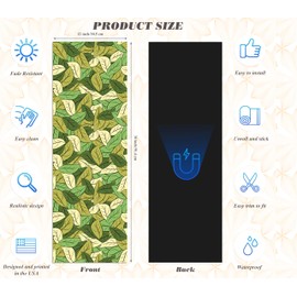 PELICAN INDUSTRIAL Magnetic Locker Wallpaper (Full Sheet Magnetic) - Remove & Reuse Decorative Vinyl - Made in The USA - Fade, Tear and Water Resistant - Pack of 2 Rolls (Green Leaves vr51)