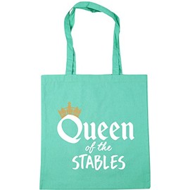 Hippowarehouse Queen of the Stables Horse Riding Tote Shopping Gym Beach Bag 42cm x38cm, 10 litres