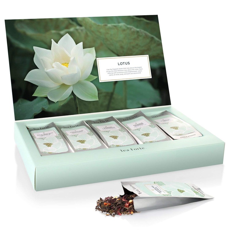 Tea Forte Single Steeps Loose Leaf Tea Sampler, Assorted Variety