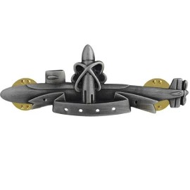 USN US NAVY SUBMARINE NUCLEAR DETERRENT Patrol Qualification Badge Oxidized Pin