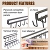 LIUCONGBD Pack of 2 Kitchen Cup Holders, Cupboard Organiser, Cupboard