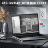 Delgada 20A GFCI Outlet Electrical Outdoor Outlet Weather Resistant Tamper-Resistant