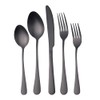 IOCBYHZ 10Pcs Silverware Set Stainless Steel Flatware Set, Matte Black