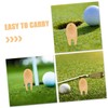 Mipcase 8pcs Bamboo Golf Divot Tool Divot Repair Tool Fork