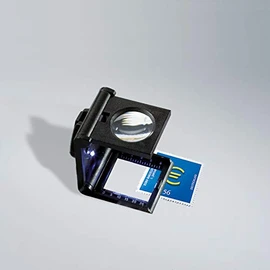 Lighthouse Folding magnifier 5x magnification, with LED