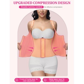 SHAPSHE Waist Trainer for Women, Tummy Control Sports Girdle, Workout Body Shaper with Adjustable Shoulder Strap