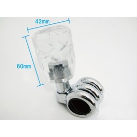 Handle Spinner Cross Cut Clear 100-1003