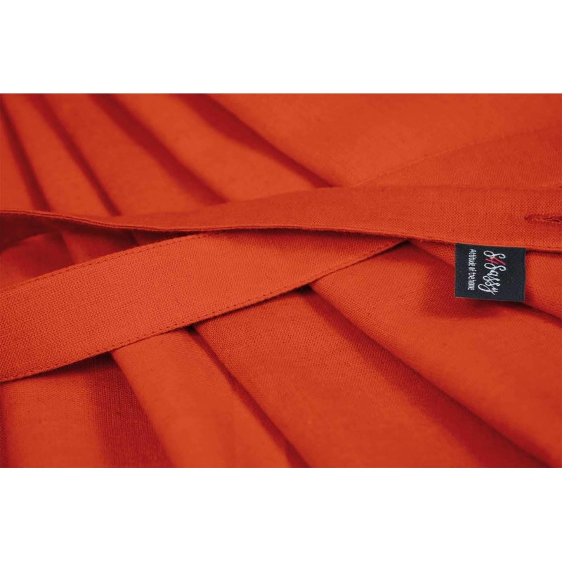 S4Sassy Orange Solid Home Decor 12 Pcs Cotton Napkin Solid