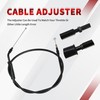 TIGERSGATE 42.3" Black Vinyl Stainless Steel Braided Extended Throttle and