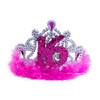 Sweet 16. Tiara mit rosa Federn