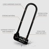 Kurtzy Combination Long Shackle Padlock - Long Gate Lock for