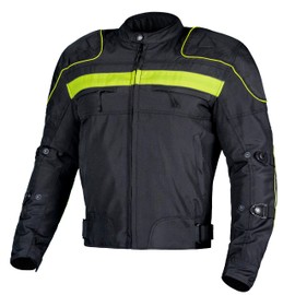 WICKED STOCK Waterproof Motorcycle Jacket Men Polyester Padded Biker Jacket Men with CE Armor Powersports Protective Jackets Featuring Padded Collar for Comfort.