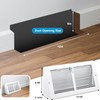 Yaocom 1 Pcs Baseboard Vent Covers with Damper Duct Opening: