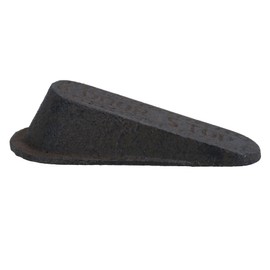 AB Tools Plain Door Stop Cast Iron Metal Rustic Doorstop Wedge House Home Shed