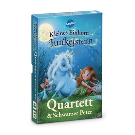 Kleines Einhorn Funkelstern. Quartett & Schwarzer Peter: Der Spieleklassiker für Groß und Klein, für 2-8 Spieler, Kartenspiel ab 4 Jahren