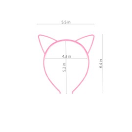 Hufopik 4 Pcs cat ear headbands, ideal for parties, costumes, daily wear, and decorations for women and girls