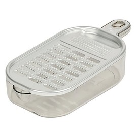 Pearl Metal Herb Kitchen C-9731 Aluminum Grater with Saucer, Made in Japan