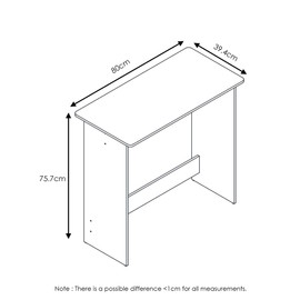 Furinno 14035OK Simplistic Study Table, Sonoma Oak