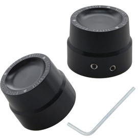 Amavoler Front Axle Nut Cover Axle Caps for Harley Softail Electra Road Glide Sportster (front)