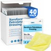 40 Pack Medical Xeroform Petrolatum Dressing Patch,5"x9"Non-Adherent Gauze Pads,Soft Fine